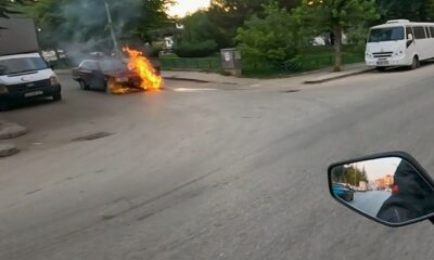 Tofaş’ın alev alev yandığı anlar kask kamerasında