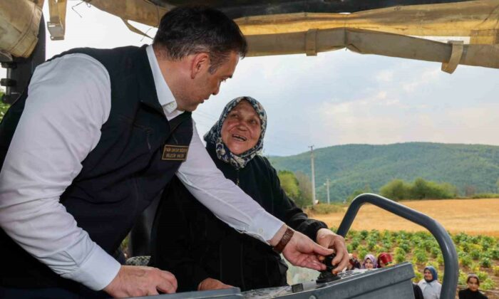 76 yaşında ilk kez vali gördü Fevziye teyzenin heyecanı gülümsetti