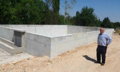 Kütahya’da yangına müdahale ve sulama amaçlı 450 tonluk su havuzu yapıldı