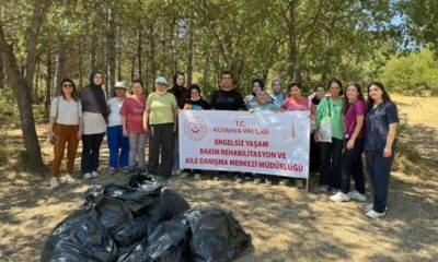 Kütahya’da engellilerin katılımı ile çöp toplama etkinliği