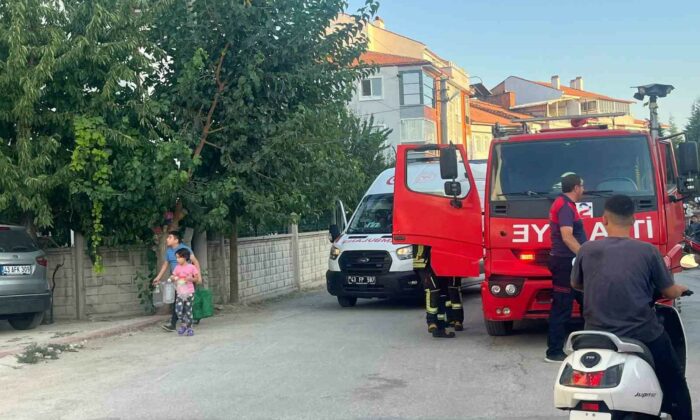 Kütahya’da yangın ihbarına giden ekipler mangalla karşılaştı
