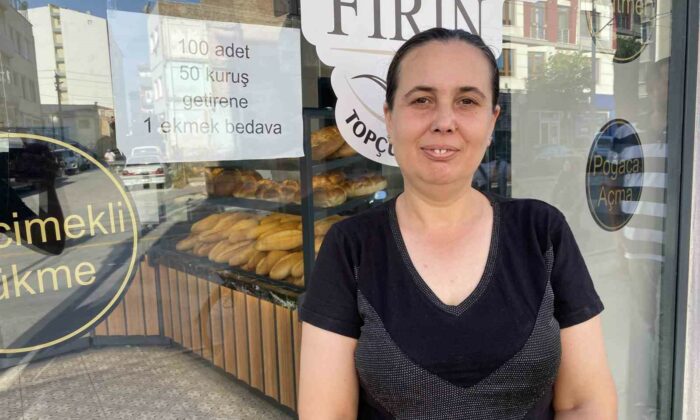 Fırıncı esnafı 100 adet 50 kuruş getirene 1 ekmeği bedava veriyor