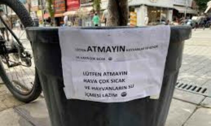 Hayvansever vatandaşın kibar uyarı yazısı görenleri gülümsetti