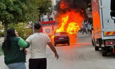 Gözlerinin önünde kül olan arabasının hurdasını bile atmaya kıyamadı