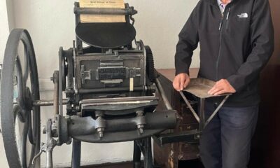 Sivrihisar’da 180 yıllık matbaa baskı makinesi halen çalışıyor