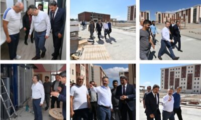 Vali Aksoy ve GSB İl Müdürü Hasan Kalın ,Taptuk Emre  Yurdunu inceledi