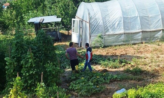 Simav Esenbağ Köyü’nde sel ve su baskınından zarar gören tarım alanları tespit edildi