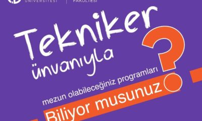 Açıköğretim Fakültesi, mezunlarına tekniker ünvanı ile geniş kariyer imkanı sunuyor