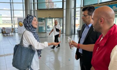 Kütahya’ya gelen üniversite öğrencilerine otogarda sıcak karşılama