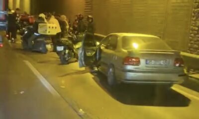 Motosiklet ve otomobil çarpıştı: 1 yaralı