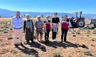 Kütahya’da ürünlerin organik geçiş sertifikasyon işlemleri için parsel kontrolleri ve numune alımları