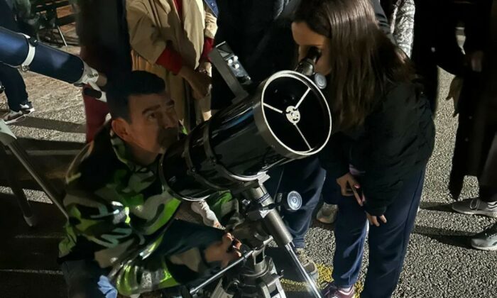 Ahmet Sezer Ortaokulu’nda gece gökyüzü gözlem etkinliği