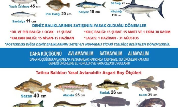 Balıkçılıkta yasal sınırlamalar duyuruldu