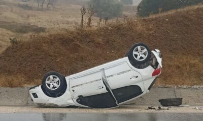 Yağış beraberinde kazayı getirdi; 2 kişi yaralandı