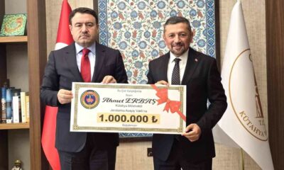 Milletvekili Ahmet Erbaş’tan Jandarma Teşkilatına 1 milyon TL bağış