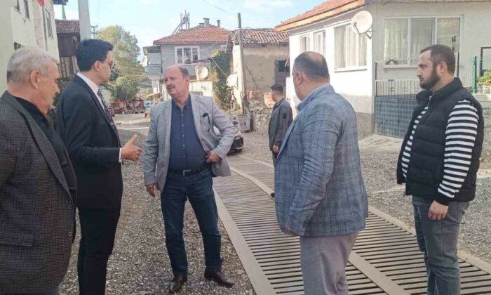 Kaymakam Kara, Karaköy’de çalışmalarını yerinde inceledi