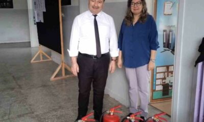 Bayırköy’de yangın tüpleri yenilendi