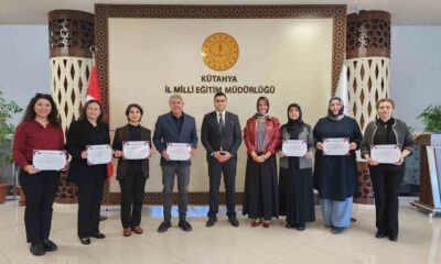 Kütahya’da Erasmus projesi katılımcılarına belgeleri takdim edildi