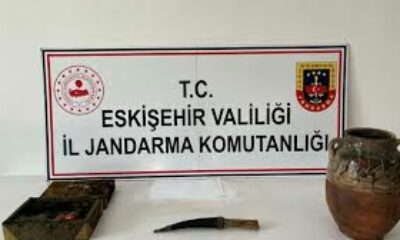 Tarihi eser satmaya çalışan şüpheli jandarma tarafından yakalandı